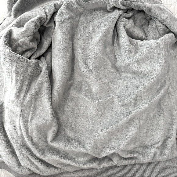 Tommy Hilfiger Gray Zip-Up Hoodie Sweatshirt Fleece Lined Size Small - Picture 11 of 14